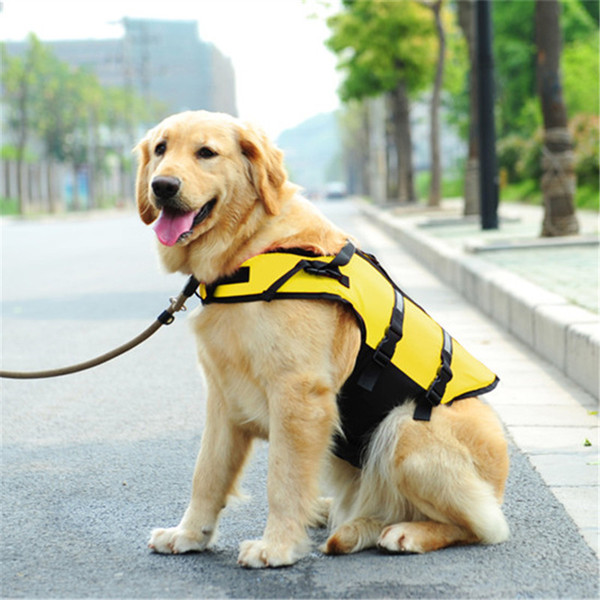 Pet Dog Life Jacket Pet Life Jacket Safety Clothes for Pet Life Vest Dog Swimwear Safety Swimsuit Dog swimming Suit Yellow