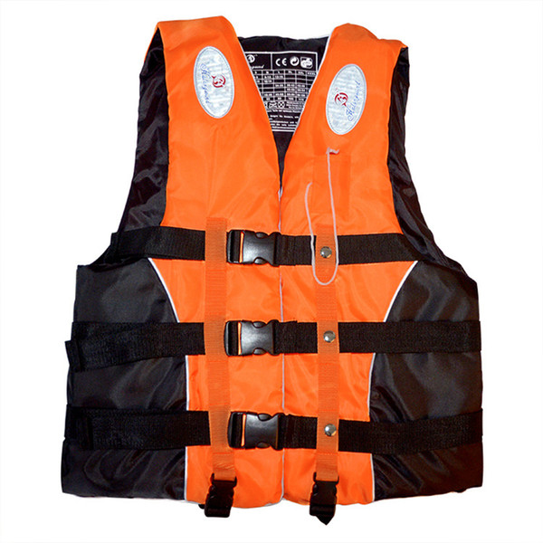 Swimming Boating Ski Drifting Life Vest with Whistle M-XXXL Sizes Water Sports ManWomen Jacket Polyester Adult Life Vest Jacket