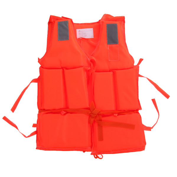Wholesale- Adult Polyester Safety Life Jacket Universal Swimming Underwater Drifting Boating Ski Surfing Vest With Whistle