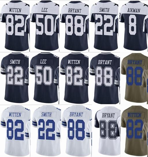 Cowboys Dallas #82 Jason Witten #88 Dez Bryant #50 Sean Lee Mens Vapor Untouchable Football Jersey 2017 Salute to Service Football Wear