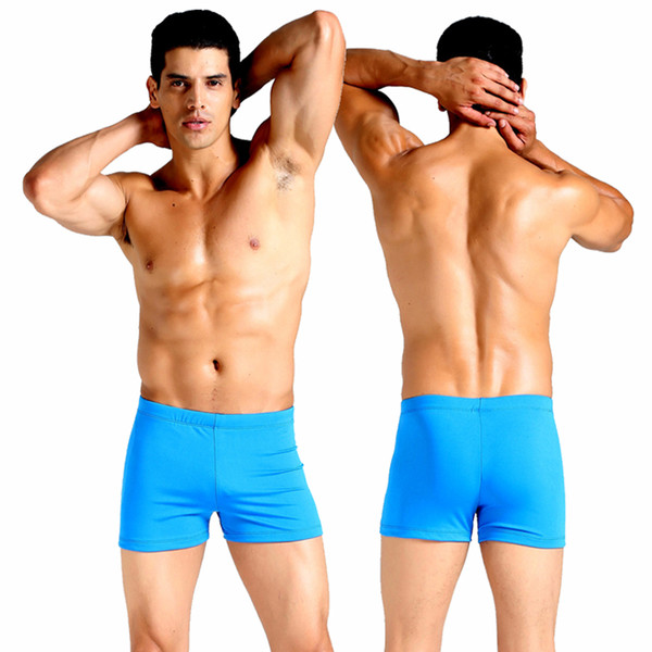 Adult Boxer Comfortable Shorts New Style Stretch Fabric Quick Dry Shorts Bodysuit Swimming Trunks Flexible Shorts