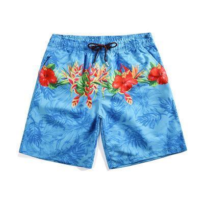 Mr.1991INC 2019 Summer Beach shorts Tropical leaves print boardshorts homme quick drying bermudas masculinas de marca
