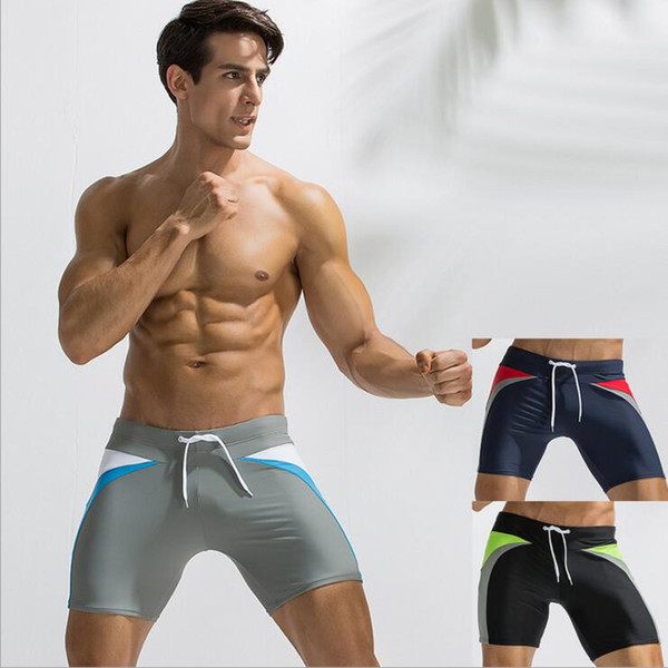 2018 New Summer Fashion Mens Swim Shorts Quick-drying Swimwear Men Boxers Pants Hot Spring Bathing Trunk M-XXL