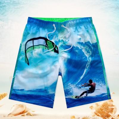Wholesale-Chilldren Loosly 2018 Summer Quick Dry Board Shorts Men Comfortable Breathable Soft Fabric With Lining Dropshipping