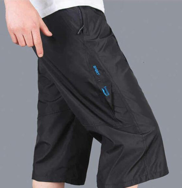 New 2019 summer sweatpants 7-point skinny men's fast-dry slacks men's shorts breathable baggy beach trunks