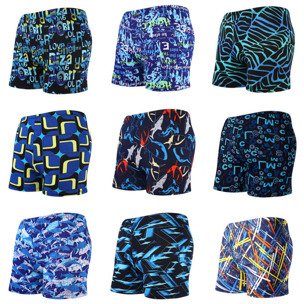 Men Swim Pants Milk Silk Quick Drying Swimming Trunk Large Size Polyester Fiber Ventilation Elastic Band Adjustment 3 9xyC1