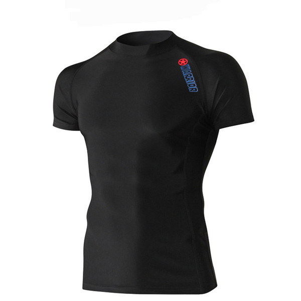 Men Solid Surfing Swimsuits Top Quality Sports Swimming Tight Wetsuits Diving Suits Printed Letter Quick Drying