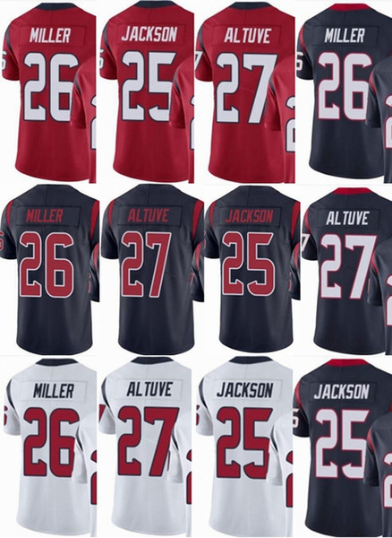 custom men youth women Jersey #25 Kareem Jackson 26 Lamar Miller 27 Jose Altuve Vapor Untouchable Limited/rush/elite jerseys