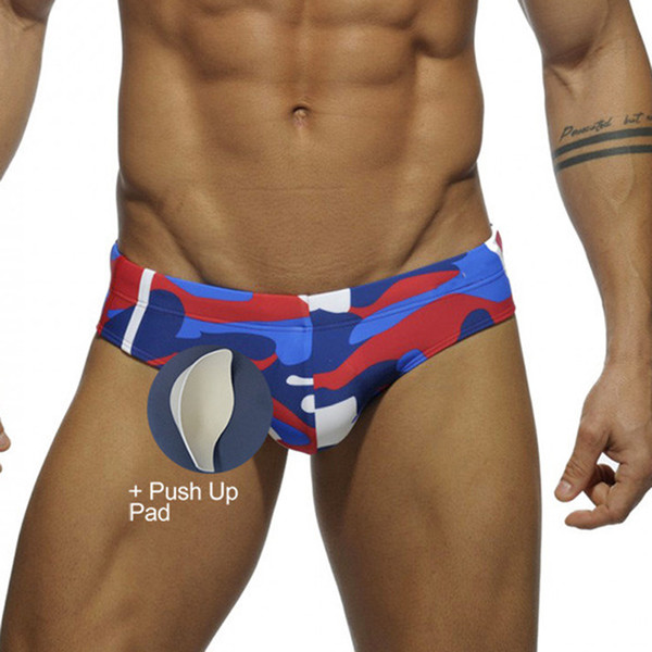 Men's swimwear low rise sexy pouch man swimming briefs board shorts Swimsuit man triangular surf swim trunks Push Up