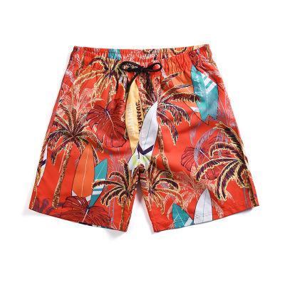 Mr.1991INC Men Beach Shorts Quick Drying Tropical Style Plant Print Board Shorts Palm Tree Leaves Male Bermudas Boardshorts
