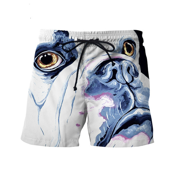 Mens Slim Fit Quick Dry Short Swim Trunks with Mesh Lining swimming trunks 2018 summer new style creative prints beach pants