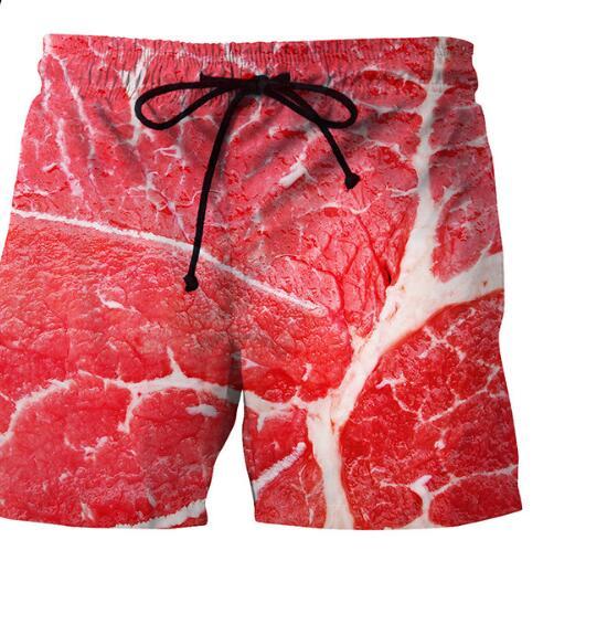 Summer Hot Beach Pants New Fashion Creative 3D Printing Shorts Large Size Trousers Men's Casual Sports Swimwear