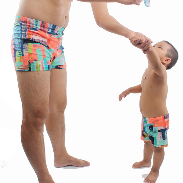 Adult Beach Wear Flexible Shorts Printing Swimming Trunks Adult Boxer Comfortable Shorts New Style Stretch Fabric