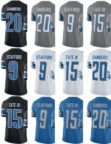 Detroit Lion Jersey Mens women youth #9 Matthew Stafford #15 Golden Tate III #20 Barry Sanders Vapor Untouchable Limited Jerseys
