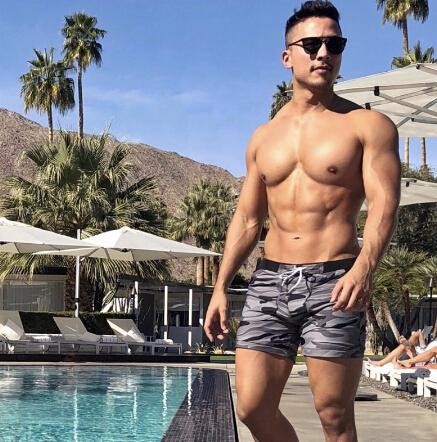 Sexy Men's Swimwear Swimsuits Men Plus Big Size XXL Camouflage Basic Swimming Surf Beach Long Board Shorts Boxer