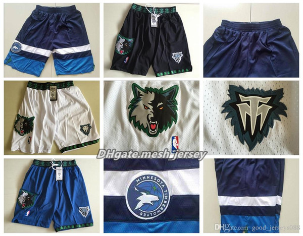 Timberwolves Minnesota Jimmy Butler Basketball Shorts Men Karl-Anthony Towns New Breathable Sweatpants Team Classic Sportswear Wear Shorts