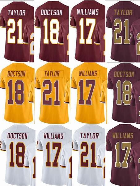 custom men youth women Jersey #17 Doug Williams 18 Josh Doctson 21 Sean Taylor Vapor Untouchable Limited rush elite jerseys
