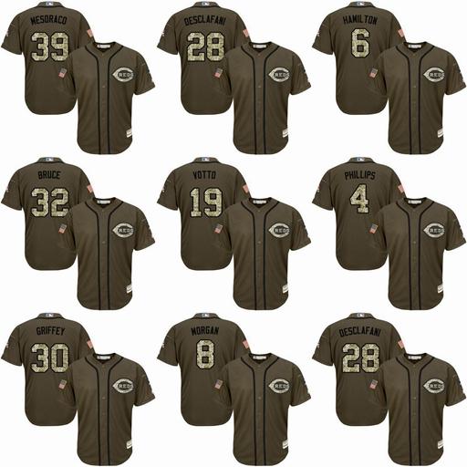 Mens 19 Joey Votto Jersey Cincinnati 17 Chris Sabo 11 Barry Larkin 14 Pete Rose 30 Baseball Jerseys Embroidery Stitched