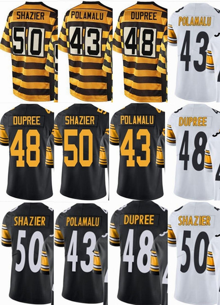Pittsburgh custom Steeler men/youth/women#43 Troy Polamalu 48 Bud Dupree 50 Ryan Shazier Vapor Untouchable Limited/rush/elite jerseys