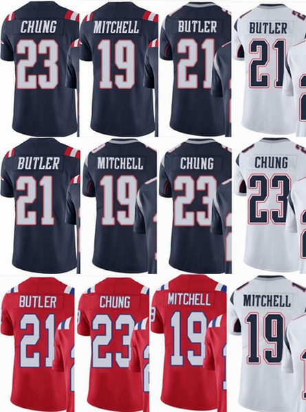 custom men/youth/women #19 Malcolm Mitchell 21 Malcolm Butler 23 Patrick Chung Vapor Untouchable Limited/rush/elite jerseys