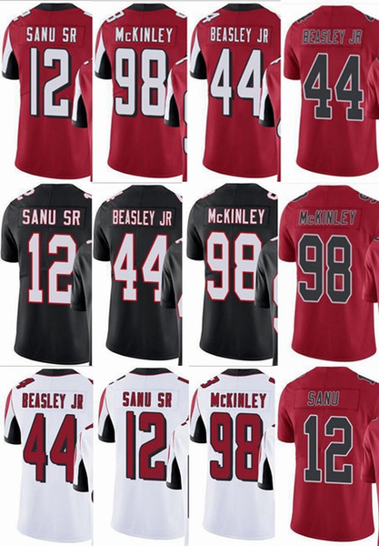 Falcon #12 Mohamed Sanu #44 Vic Beasley #98 Takkarist McKinley Men Women Youth Vapor Untouchable Color Rush Custom Elite Football Jersey