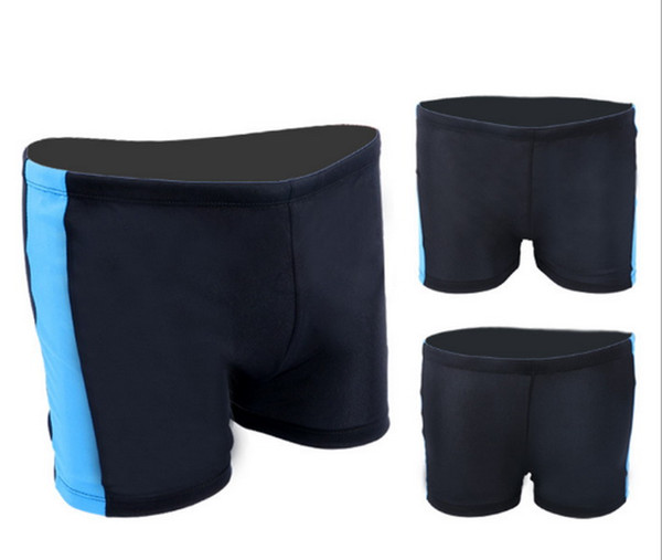 gym New fashion swimming style and color men's flat-angle swimming trunks breathable swimming pool hot spring seaside men's swimwear manufac