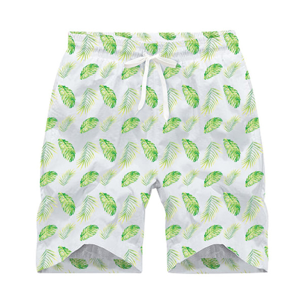 Summer men's beach shorts New digital printing Casual quick-drying swim trunks Micro-elastic straight Refreshing and breathable no fading