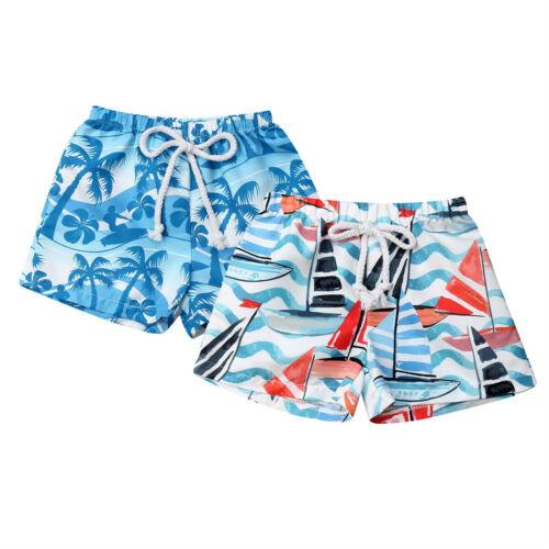 Floral Baby Boy Beach Shorts Floral Toddler Swimming Trunks Bottoms Casual Holiday Swimwear Beachwear Kids Belt Bathing