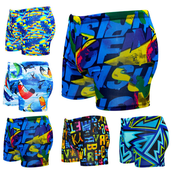 Men's Swimwear Swimming Trunks Male Straight Angle Printing Enlarge Code Hot Spring Sandy Beach Pants Man Swimwear Major Swimming Trunks