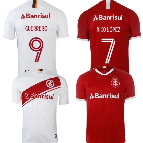 new 2019 SC Internacional soccer jerseys home away 19 20 Guerrero NICO LOPEZ RODRIGO DOURADO R.SOBIS POTTKER Patrick Camiseta football shirt
