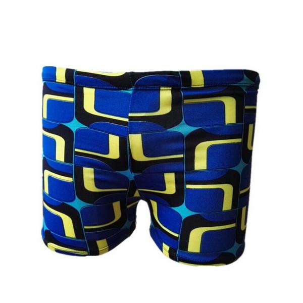 gym New Fashion Manufacturer Direct Selling Flat Corner Watermark Printed Swimming Pants Men's Swimming Pants Men's Conservative Spa Swimwea