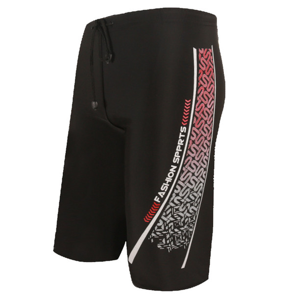 2018 New Men Swim Wear Print Swimming Trunks Boys Slim Man Bathing Suit Long Board Shorts Male Elastic Boxer de bain