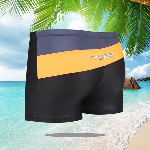 gym New fashion swimwear, flat-angle swimwear, men's flat-angle swimming trunks, hot spring swimming trunks, beach swimming shorts ma