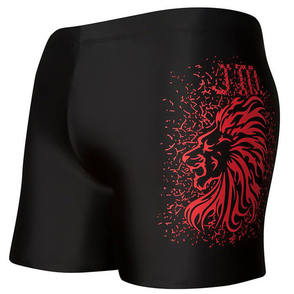 Printed Lion Boxer Shorts Men 2018 New Arrival Male Soft Slim Sexy Beach Swimwear Swimsuits Boy Summer Swim Trunks sunga