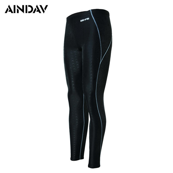 2019 Swimwear Men's Swimsuit Sharkskin Water Repellent Men's Swimming Trunks Men's Sport Long Leg Swimwear Sunga Plus