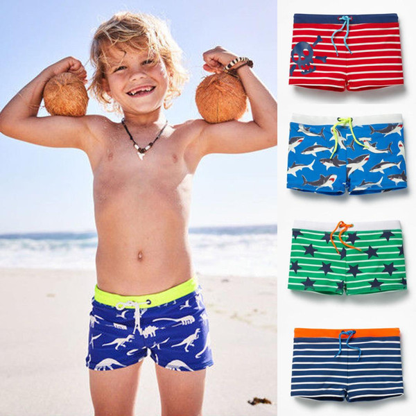 2019 One Piece Cool Handsome Toddler Boy Kid Swimming Shorts Swimwear Summer Bathing Suit Beach Swim Trunks Striped Star
