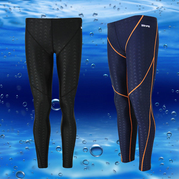 Professional Long Swimming Pants Men Swimwear Swimming Suit for Men Swimming Trunks Swimsuit Men's Tights Sport Bathing