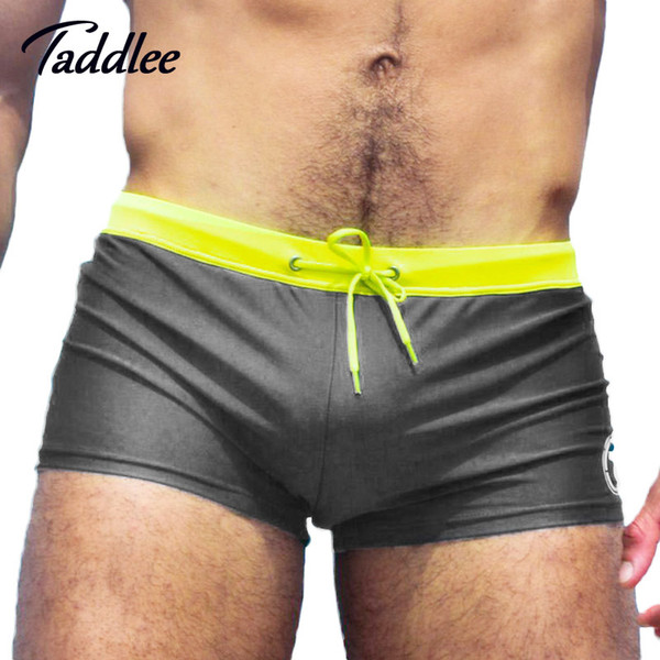 Taddlee Brand Man Mens swimsuits Briefs Swimwear Swim Boxer Shorts Trunks New Men Swimming Bikini Gay Surf Board Shorts