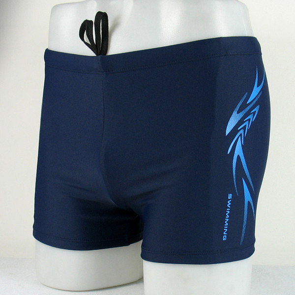 XXXL Men's Swim Shorts Racing Swimsuit Man Swimming Trunks Spandex Swimming Briefs Breathable Swimwear Men Boxer Board