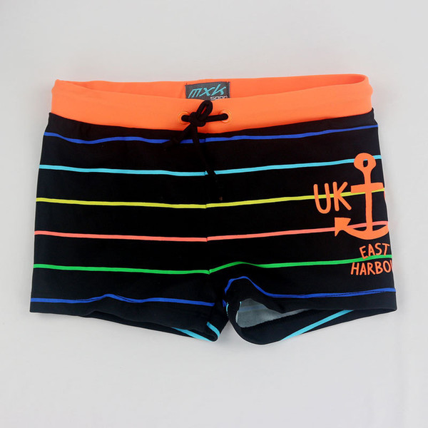 New Summer Boy Trunks For Swimming Nylon Striped Bathing Suit Children Swim Shorts Baby Boys Beach Swimwear Kids