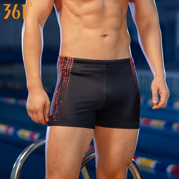 361 Men Swimwear Professional Plus Size Boxer Swimming Trunk for Men 2018 Blue Black Swim Trunks Boys Swim Shorts Male