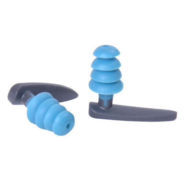 1Pair Soft Silicone Swimming Ear Plugs Waterproof Noise Cancelling Reusable Hearing Protection Earbuds with Storage Box