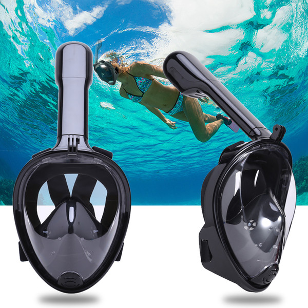 Adjustable Headband Diving Mask Full Face Snorkeling Mask Set Swimming Diving Training Scuba Mask for Sports Camera Tool 2017 New