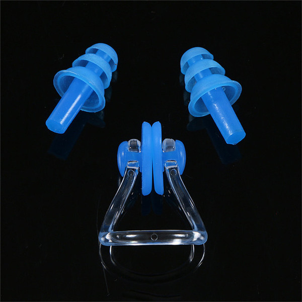 Soft waterproof Silicone Swimming nose clip earplugs set Surf diving piscina swimming pool accessories for adults ear plug water