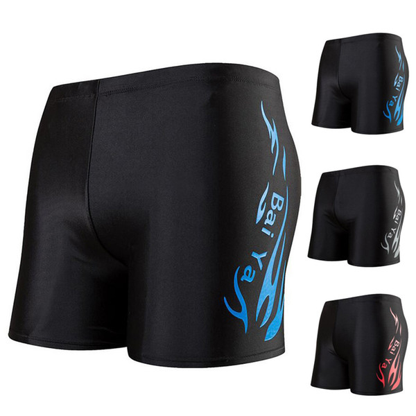 Flame Pattern Men Male Swimming Swimwear Boxer Shorts Bathing Suit Trunks Swim Beach Wear Briefs Swimsuit Beachwear Plus