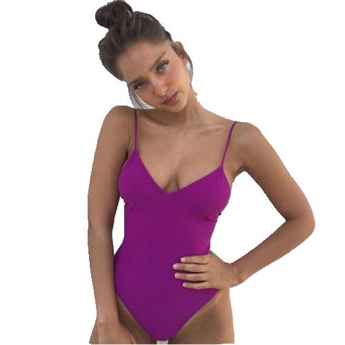 NEW Swimwear Women Basic One Piece Swimsuits Bandage Summer Holiday Beach Swimsuit Bathing