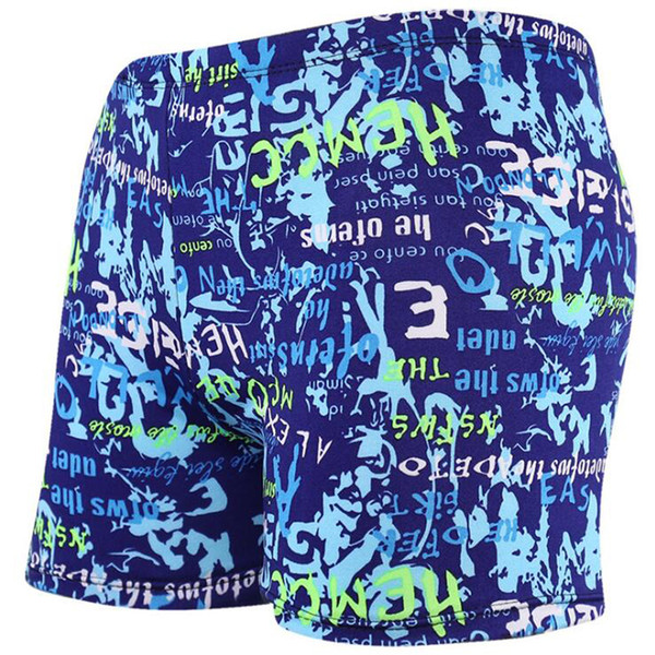 New Lake Blue Prints Cool Sexy Men Male Bathing Swimming Swim Pool Suit Swimwear Boxer Shorts Beach Trunks Briefs Wear
