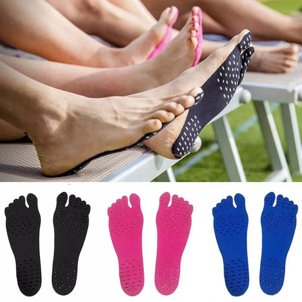 Outdoor Nakefit Soles Summer Invisible Beach Shoes 3 Colors 4 Sizes Nakefit Foot Feet Pads Stick On Soles Yoga Pads