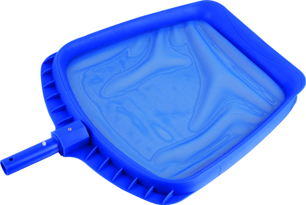 CLEANWELL Swimming pool Professional Heavy Duty Leaf Skimmer Molded Frame and Snap Adapt Handle leaf rake