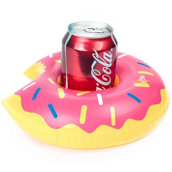 Doughnut Inflatable Drink Holders For Floating Toy For Pool Party Bath Drinking Cup Seat Boat Swimming Inflatable Float Toy
